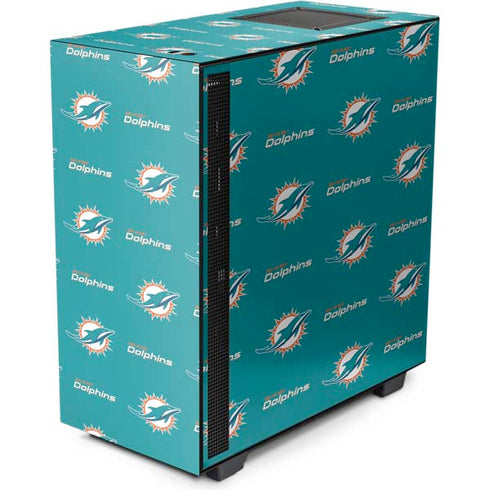 NFL Miami Dolphins Blitz Series NZXT H510 Compact ATX Mid-Tower Case Skin