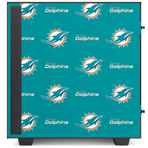 NFL Miami Dolphins Blitz Series NZXT H510 Compact ATX Mid-Tower Case Skin