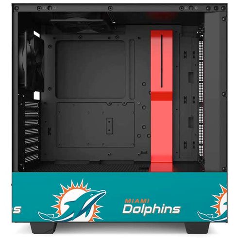 NFL Miami Dolphins Blitz Series NZXT H510 Compact ATX Mid-Tower Case Skin
