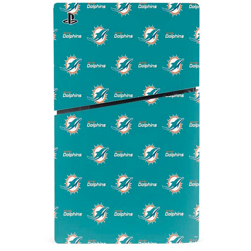NFL Miami Dolphins Blitz Series PS5 Slim Disk Bundle Skin