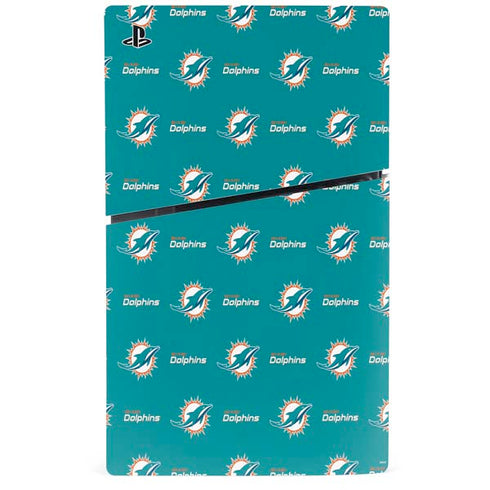 NFL Miami Dolphins Blitz Series PS5 Slim Disk Console Skin
