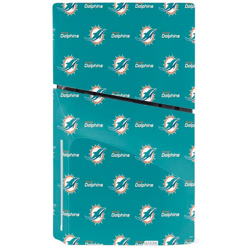 NFL Miami Dolphins Blitz Series PS5 Slim Disk Console Skin