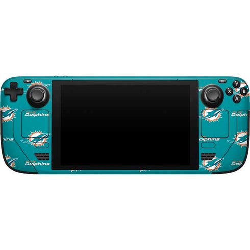 NFL Miami Dolphins Blitz Series Steam Deck Handheld Gaming Computer Skin