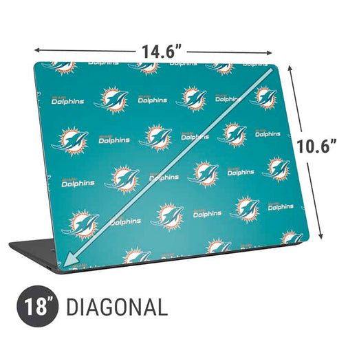 NFL Miami Dolphins Blitz Series Universal Laptop 18in (14.6 x 10.6in) Skin
