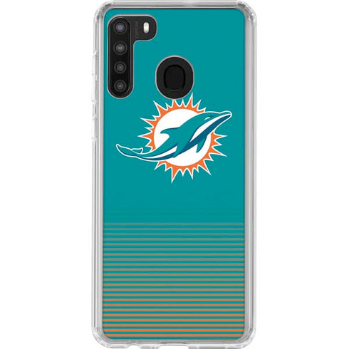 NFL Miami Dolphins Breakaway Galaxy A21 Clear Case