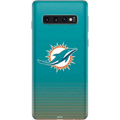 NFL Miami Dolphins Breakaway Galaxy S10 Skin