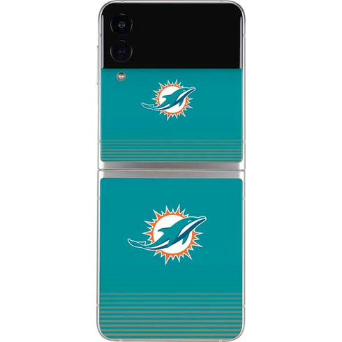 NFL Miami Dolphins Breakaway Galaxy Z Flip3 5G Skin