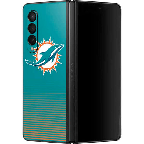 NFL Miami Dolphins Breakaway Galaxy Z Fold3 5G Skin