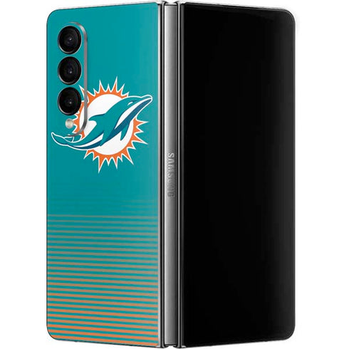 NFL Miami Dolphins Breakaway Galaxy Z Fold4 5G Skin