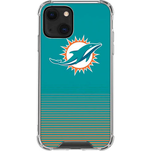 NFL Miami Dolphins Breakaway iPhone 13 Mini Clear Case