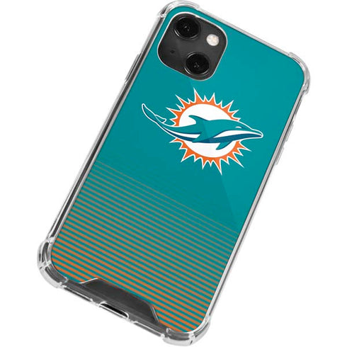 NFL Miami Dolphins Breakaway iPhone 13 Mini Clear Case