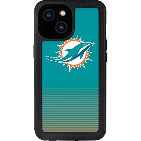 NFL Miami Dolphins Breakaway iPhone 13 Mini Waterproof Case