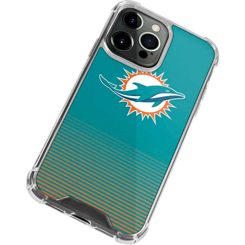 NFL Miami Dolphins Breakaway iPhone 14 Pro Clear Case