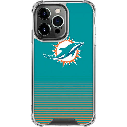 NFL Miami Dolphins Breakaway iPhone 14 Pro Clear Case