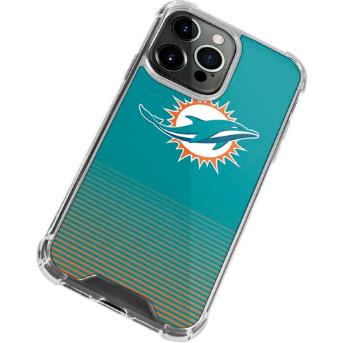 NFL Miami Dolphins Breakaway iPhone 15 Pro Max Clear Case