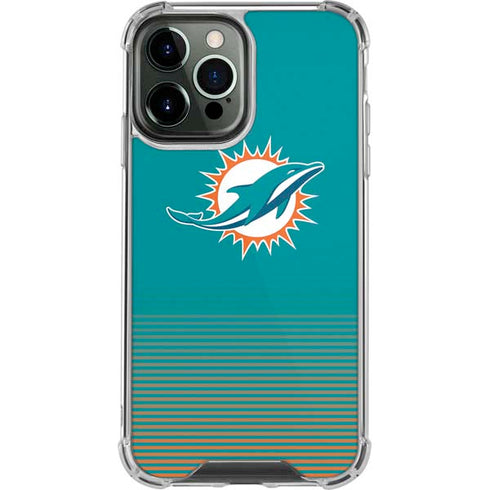 NFL Miami Dolphins Breakaway iPhone 14 Pro Max Clear Case