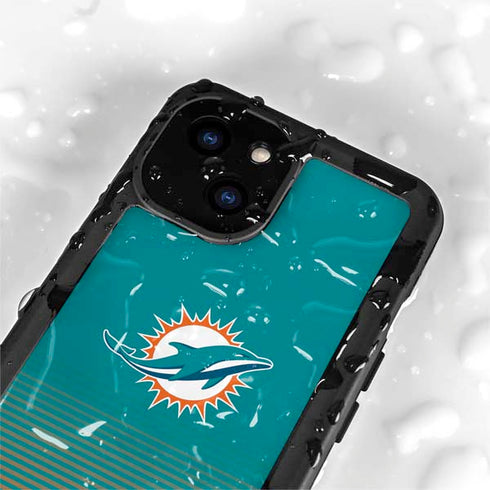 NFL Miami Dolphins Breakaway iPhone 15 Plus Waterproof Case