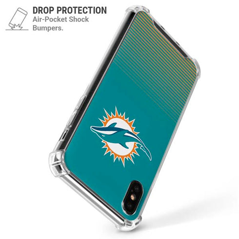 NFL Miami Dolphins Breakaway iPhone X/XS Clear Case