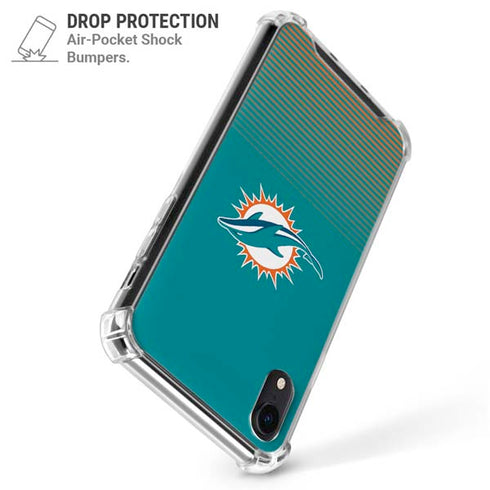 NFL Miami Dolphins Breakaway iPhone XR Clear Case