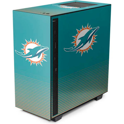 NFL Miami Dolphins Breakaway NZXT H510 Compact ATX Mid-Tower Case Skin