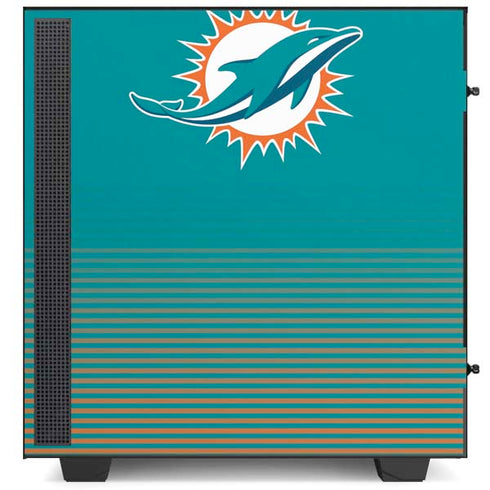NFL Miami Dolphins Breakaway NZXT H510 Compact ATX Mid-Tower Case Skin