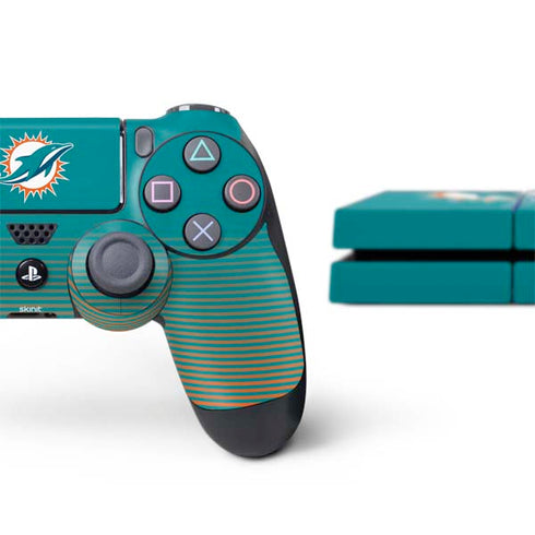 NFL Miami Dolphins Breakaway PS4 Console and Controller Bundle Skin