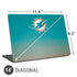 NFL Miami Dolphins Breakaway Universal Laptop 14in (11.4 x 8.2in) Skin
