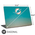 NFL Miami Dolphins Breakaway Universal Laptop 18in (14.6 x 10.6in) Skin
