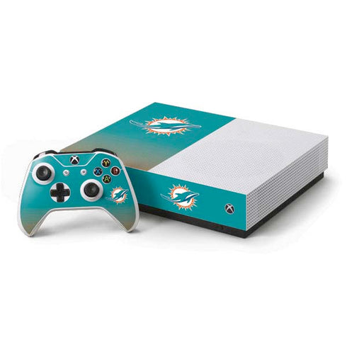 NFL Miami Dolphins Breakaway Xbox One S All-Digital Edition Bundle Skin