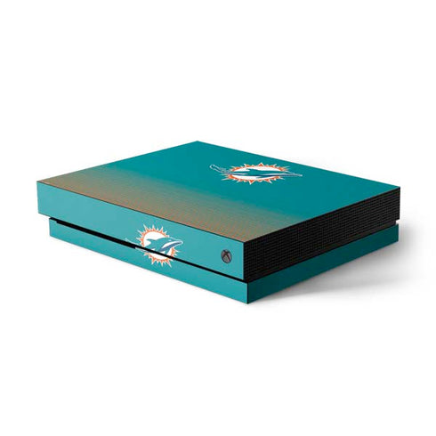 NFL Miami Dolphins Breakaway Xbox One X Console Skin