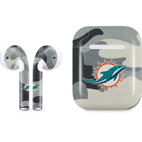 NFL Miami Dolphins Camo Apple AirPods Skin