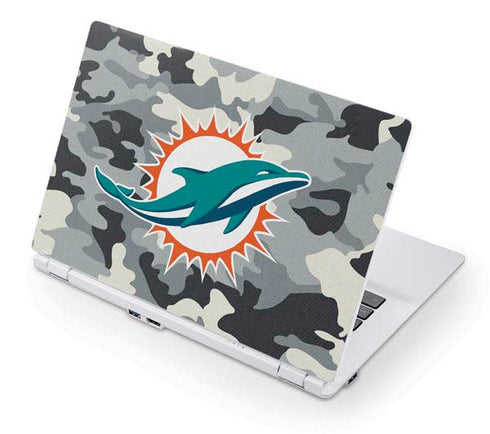 NFL Miami Dolphins Camo Acer Chromebook Skin