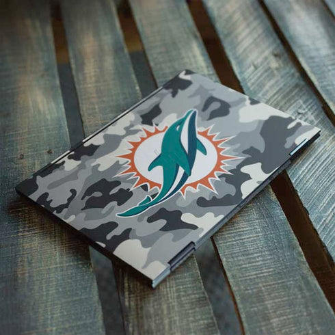 NFL Miami Dolphins Camo HP Envy Skin