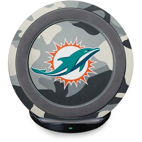 NFL Miami Dolphins Camo Fast Charge Wireless Charging Stand Skin