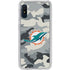 NFL Miami Dolphins Camo Galaxy A10e Clear Case