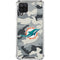 NFL Miami Dolphins Camo Galaxy A12 Clear Case