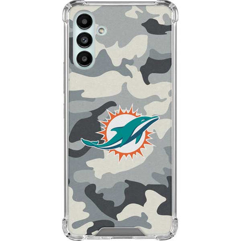 NFL Miami Dolphins Camo Galaxy A13 5G Clear Case