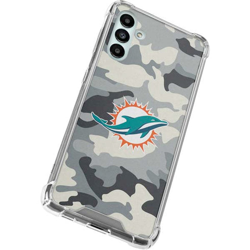 NFL Miami Dolphins Camo Galaxy A13 5G Clear Case