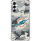 NFL Miami Dolphins Camo Galaxy A14 5G Clear Case