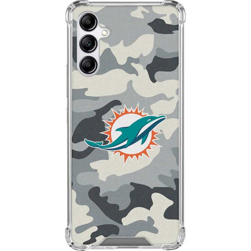 NFL Miami Dolphins Camo Galaxy A15 5G Clear Case