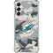 NFL Miami Dolphins Camo Galaxy A15 5G Clear Case