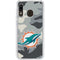 NFL Miami Dolphins Camo Galaxy A20 Clear Case