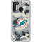 NFL Miami Dolphins Camo Galaxy A21 Clear Case