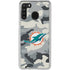 NFL Miami Dolphins Camo Galaxy A21 Clear Case