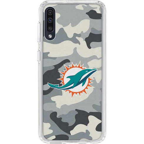 NFL Miami Dolphins Camo Galaxy A50 Clear Case