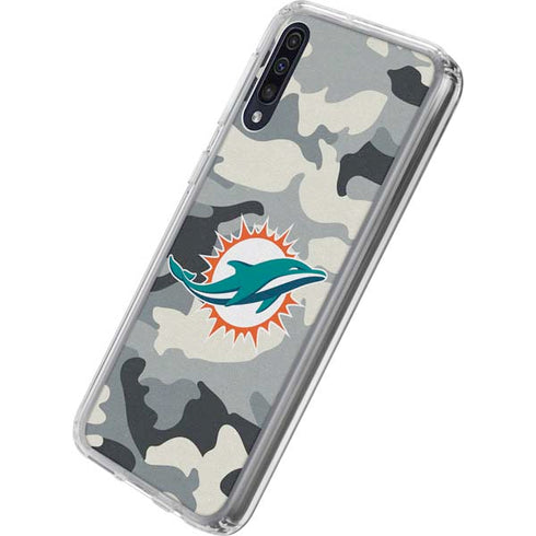 NFL Miami Dolphins Camo Galaxy A50 Clear Case