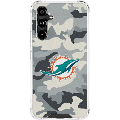 NFL Miami Dolphins Camo Galaxy A54 5G Clear Case