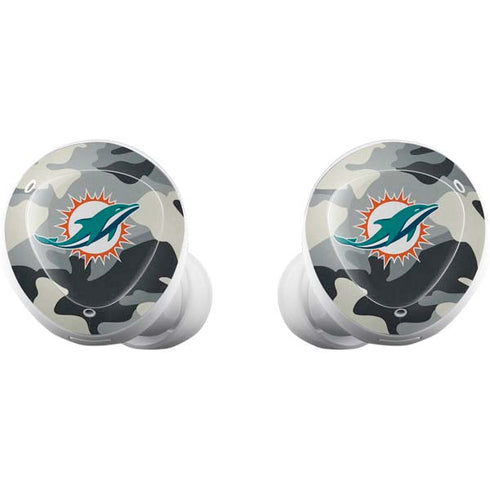 NFL Miami Dolphins Camo Galaxy Buds Plus Skin