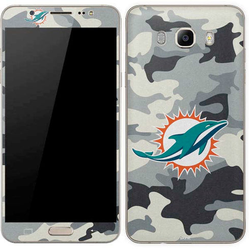 NFL Miami Dolphins Camo Galaxy J7 Skin