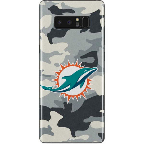 NFL Miami Dolphins Camo Galaxy Note 8 Skin